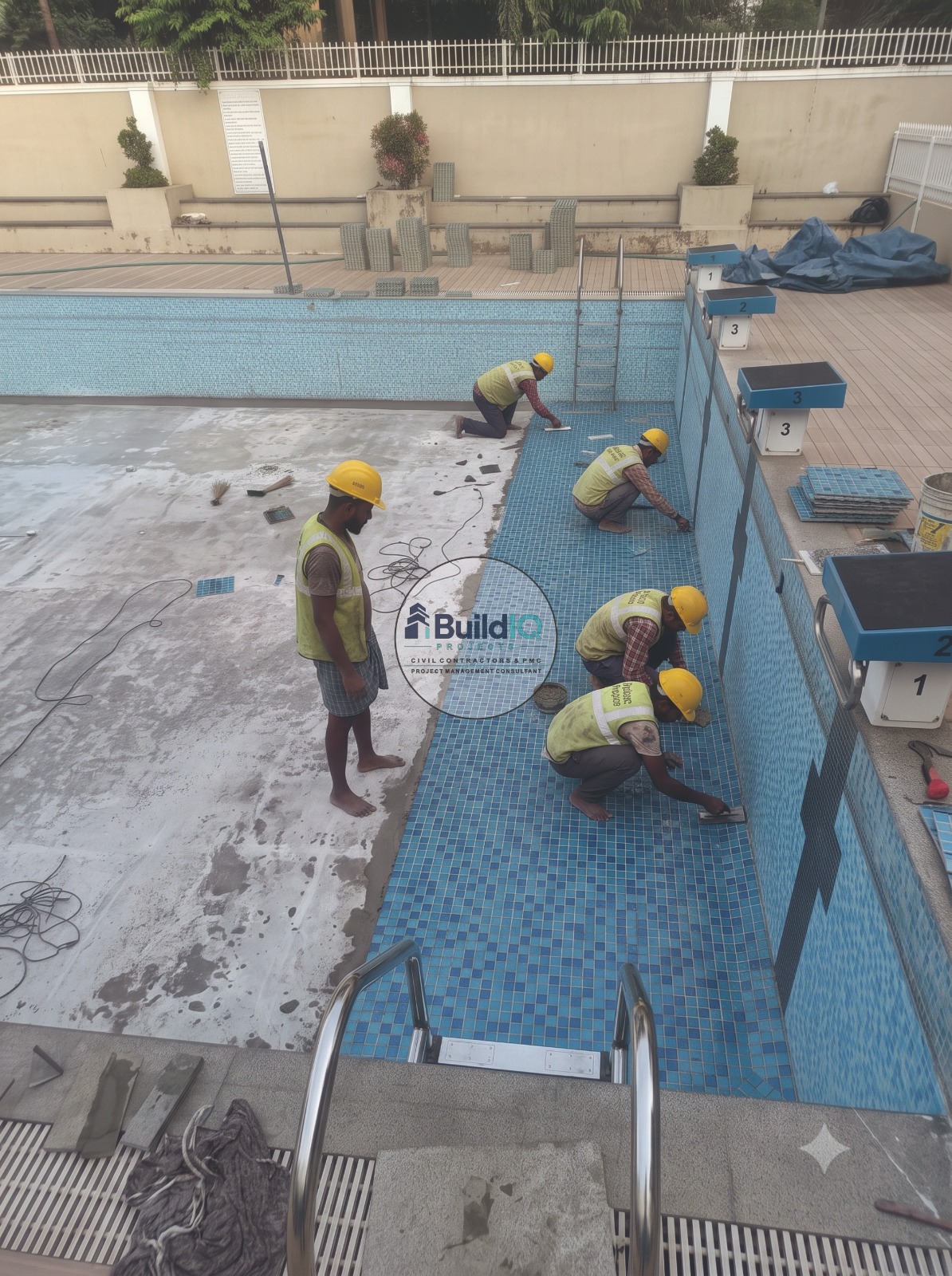 Swimming Pool Surface Preparation & Multi-Layer Levelling